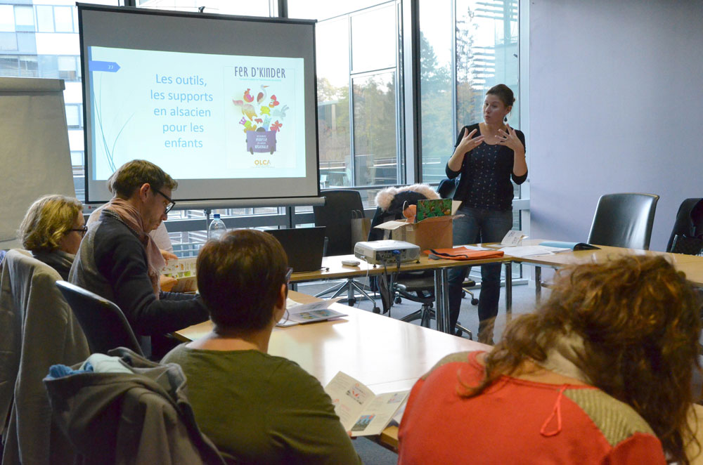 Promotion de l'alsacien : actions de formation