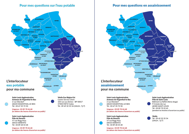 Carte pour trouver mon interlocuteur pour mes questions sur l'eau_potable et l'assainissement sur le territoire de Saint-Louis Agglomération (MAJ 11 octobre 2022)