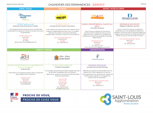 CALENDRIER DES PERMANENCES9 Sierentz