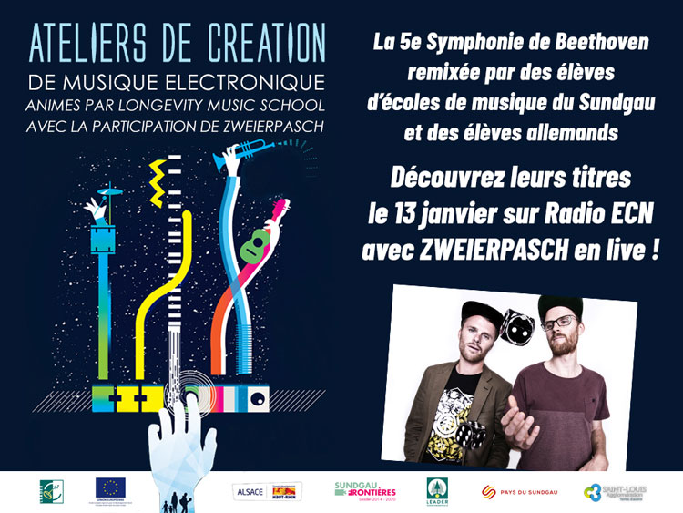 Projet de création musicale transfrontalière entre jeunes français et jeunes allemands dans le cadre d'un projet de coopération LEADER